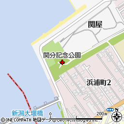 関分記念公園周辺の地図