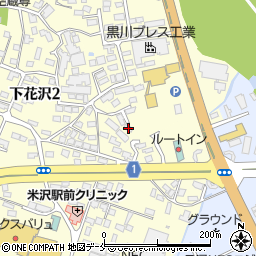 山形県米沢市花沢192-12周辺の地図