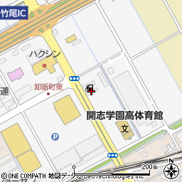 宮島石油販売株式会社　Ｖａｌｕｅ５竹尾インター店周辺の地図