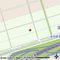 新潟県新潟市東区江口周辺の地図