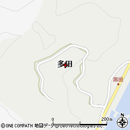 新潟県佐渡市多田周辺の地図