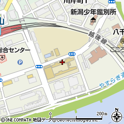 新潟市立白新中学校周辺の地図
