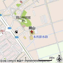 岡山乳児園周辺の地図