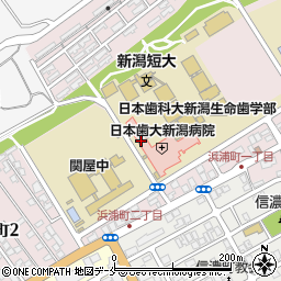 新潟県新潟市中央区浜浦町周辺の地図