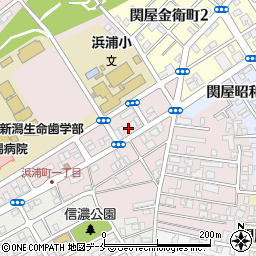 新潟ミルクセンター周辺の地図
