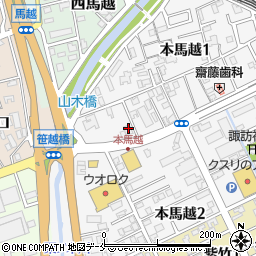 はばたき信用組合馬越支店周辺の地図