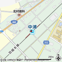 新潟県新発田市周辺の地図