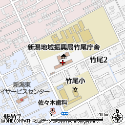 新潟県新潟地域振興局　竹尾庁舎地域整備部用地課周辺の地図