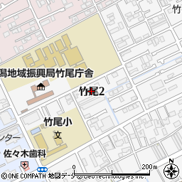 ツクイ新潟竹尾周辺の地図