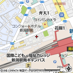 日南市じっとこ組合新潟駅前店周辺の地図