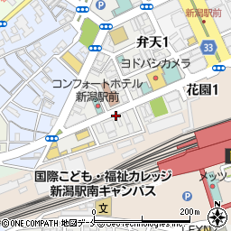 リパーク新潟駅前第３駐車場周辺の地図