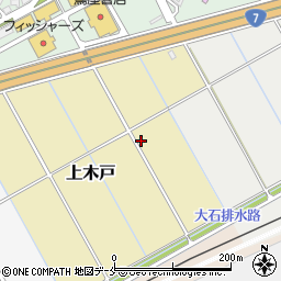 新潟県新潟市東区上木戸周辺の地図