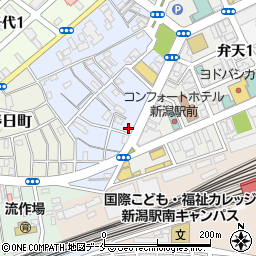オリックスレンタカー　新潟駅万代口店周辺の地図