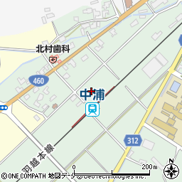 新潟県新発田市下飯塚周辺の地図