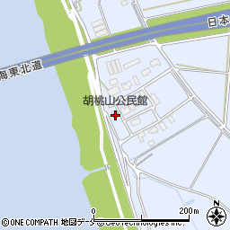 胡桃山公民館周辺の地図