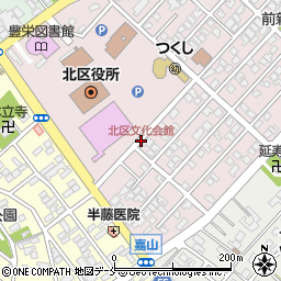 北区文化会館周辺の地図