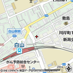 株式会社新潟藤田組　建設本部周辺の地図