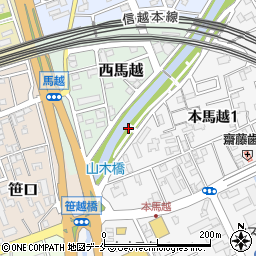 亀田郷水害予防組合記念公園周辺の地図