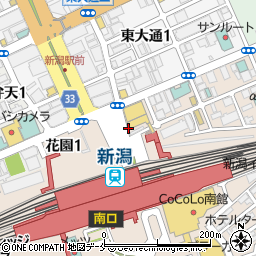 ロイヤルホスト 新潟駅前店周辺の地図