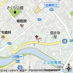 上杉建材陶器店周辺の地図