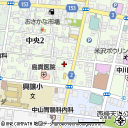 損害保険ジャパン株式会社　山形支店米沢支社周辺の地図