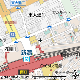 大衆食堂韓激　新潟駅前店周辺の地図