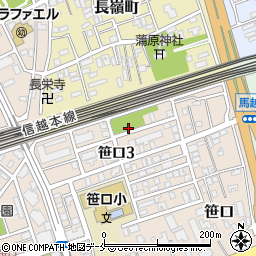 笹口公園トイレ周辺の地図