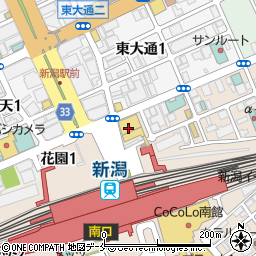 たかの友梨ビューティクリニック新潟店周辺の地図