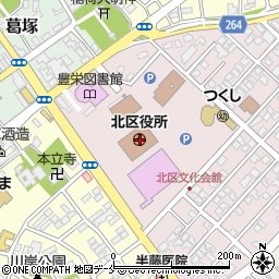 新潟県新潟市北区周辺の地図