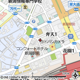新潟京浜ホテル周辺の地図