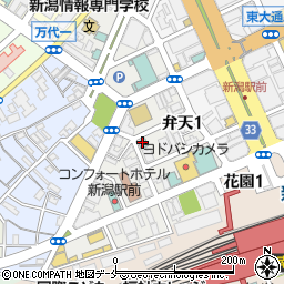 新潟京浜ホテル周辺の地図