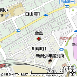 新潟市立　敷島保育園周辺の地図