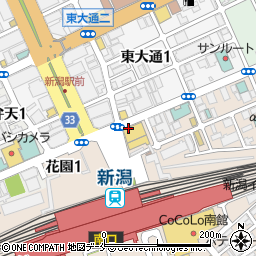 餃子の王将 新潟駅前店周辺の地図