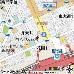 新時代 新潟駅前店周辺の地図