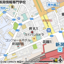焼肉 松江 ソンガン 新潟駅前店周辺の地図