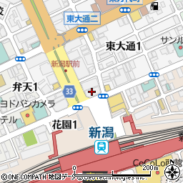 ドラッグトップス　新潟駅前店周辺の地図