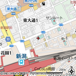 東横　新潟駅前店周辺の地図