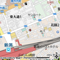 新潟ターミナルホテル周辺の地図