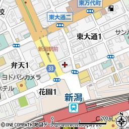 株式会社電通東日本新潟支社周辺の地図