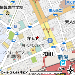 朱鯱 あかしゃち 新潟駅前店周辺の地図