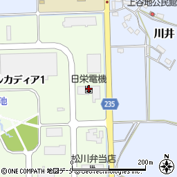日栄電機株式会社　米沢工場周辺の地図