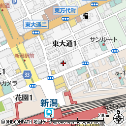 まんまや 新潟駅前店周辺の地図
