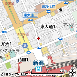 CHASU チャス 新潟駅前店周辺の地図
