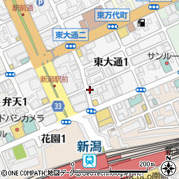 CHASU チャス 新潟駅前店周辺の地図