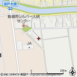 新潟県新潟市北区下土地亀446-1周辺の地図