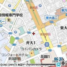 株式会社近宣　新潟出張所周辺の地図