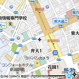 富士ゼロックス新潟株式会社　本社周辺の地図