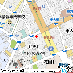 富士ゼロックス新潟株式会社　本社周辺の地図