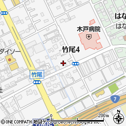 株式会社イノウエ　竹尾店周辺の地図