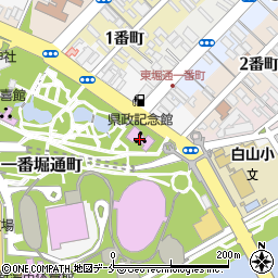 新潟県政記念館周辺の地図